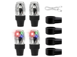 Lurelia Luzes Led Para Válvula Do Pneu, Sensor De Movimento, Impermeáveis, 4 Unidades