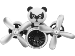 Difusor De Ar Para Carro Em Formato De Panda, Feito De Plástico Resistente Ao Desbotamento.