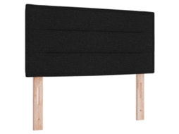 Conjunto 1 Móveis Para Cabeceira Vidaxl Preto Tecido (90 Cm)
