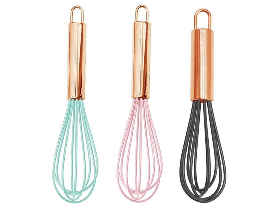 Batedor De Silicone Para Leite E Arame, Quente, Verde+ Rosa Cinza Klb