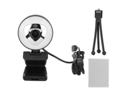 2026zentro-webcam Hd 1080p 30fps Com Microfone Integrado E Luz De Preenchimento 3 Níveis Plug And Play Câmera Para Computador