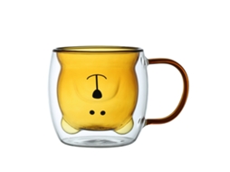 Chávena de Urso Xícara de Chá Ou Café com Cabo 250Ml Copo Duplo Isolante Ideal para Presentes de Aniversário Ou Dia dos Namorados. NEVEANCE