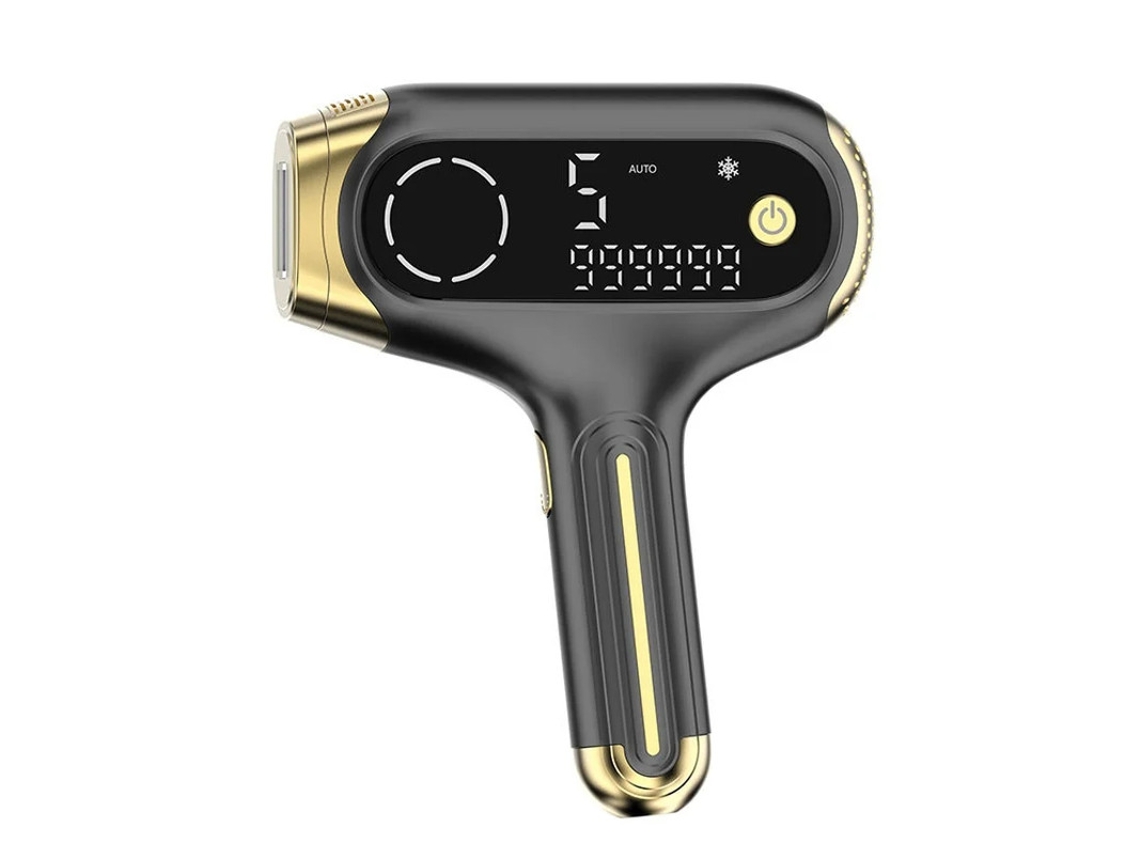 Dispositivo De Depilação Ipl Com 5 Níveis De Intensidade 999.999 Pisca Gelado, Verduguez Jorge E Display Led Para Resultados Duradouros Preto Yizhood