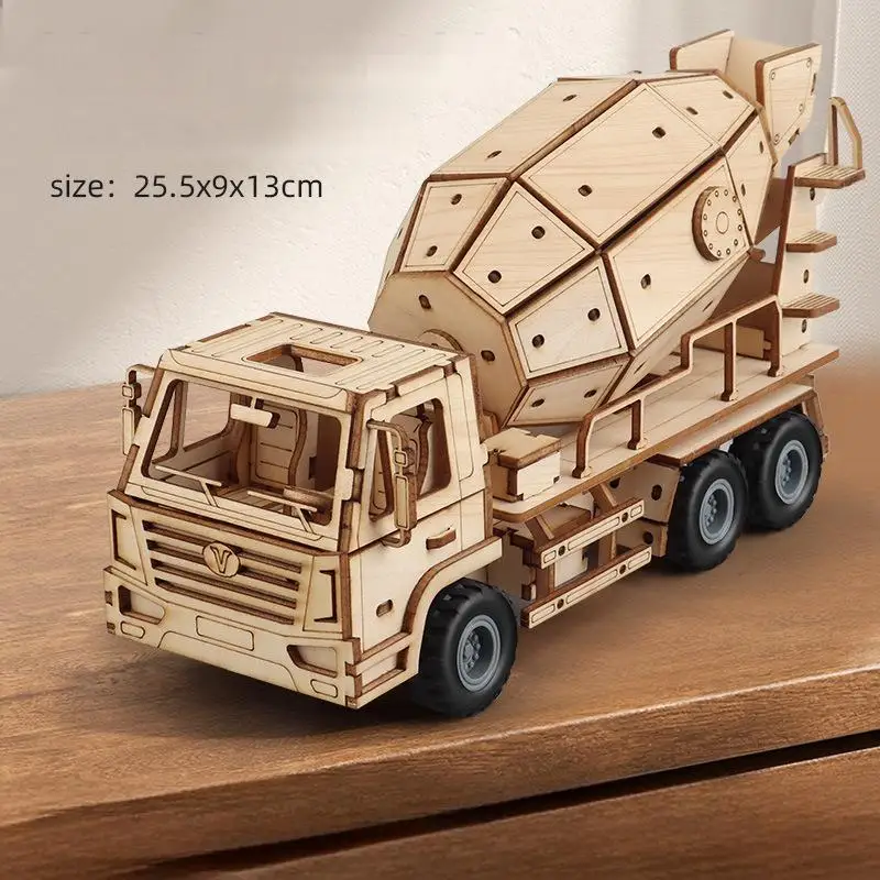 Kit de Modelo de Carro Mecânico Faça Você Mesmo, Quebra cabeça 3d de Madeira MDUG (estilo 3)