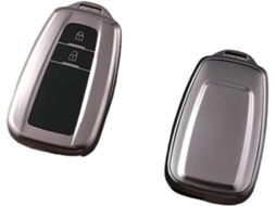 Capa Para Chave De Carro Em Tpu Cinza Chumbo, Compatível Com Toyota Prius Camry Corolla C Hr Rav4 Land Cruiser Prado