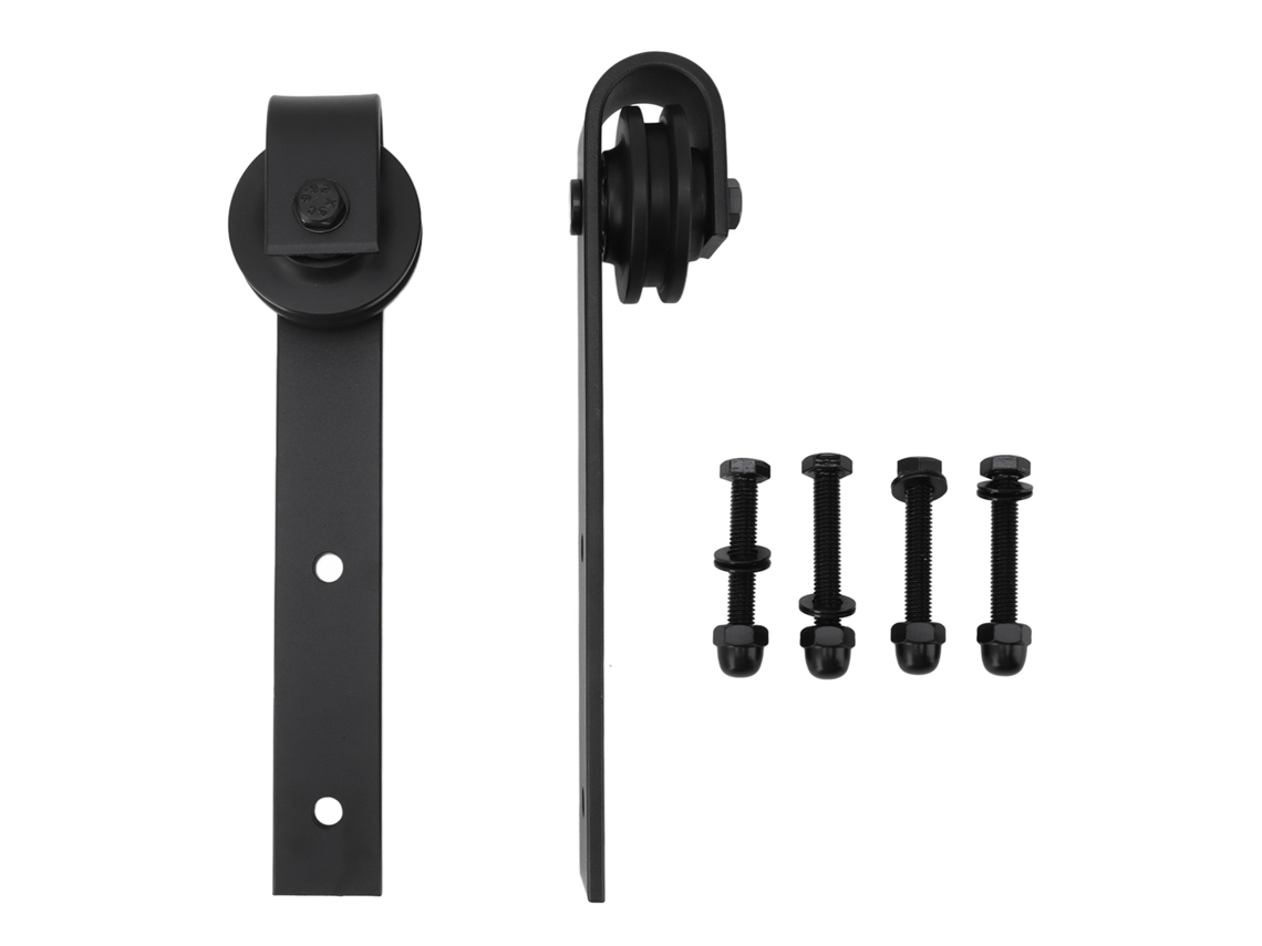 Kit de Hardware Primerox para Porta de Celeiro com Rodas e Trilho de Aço