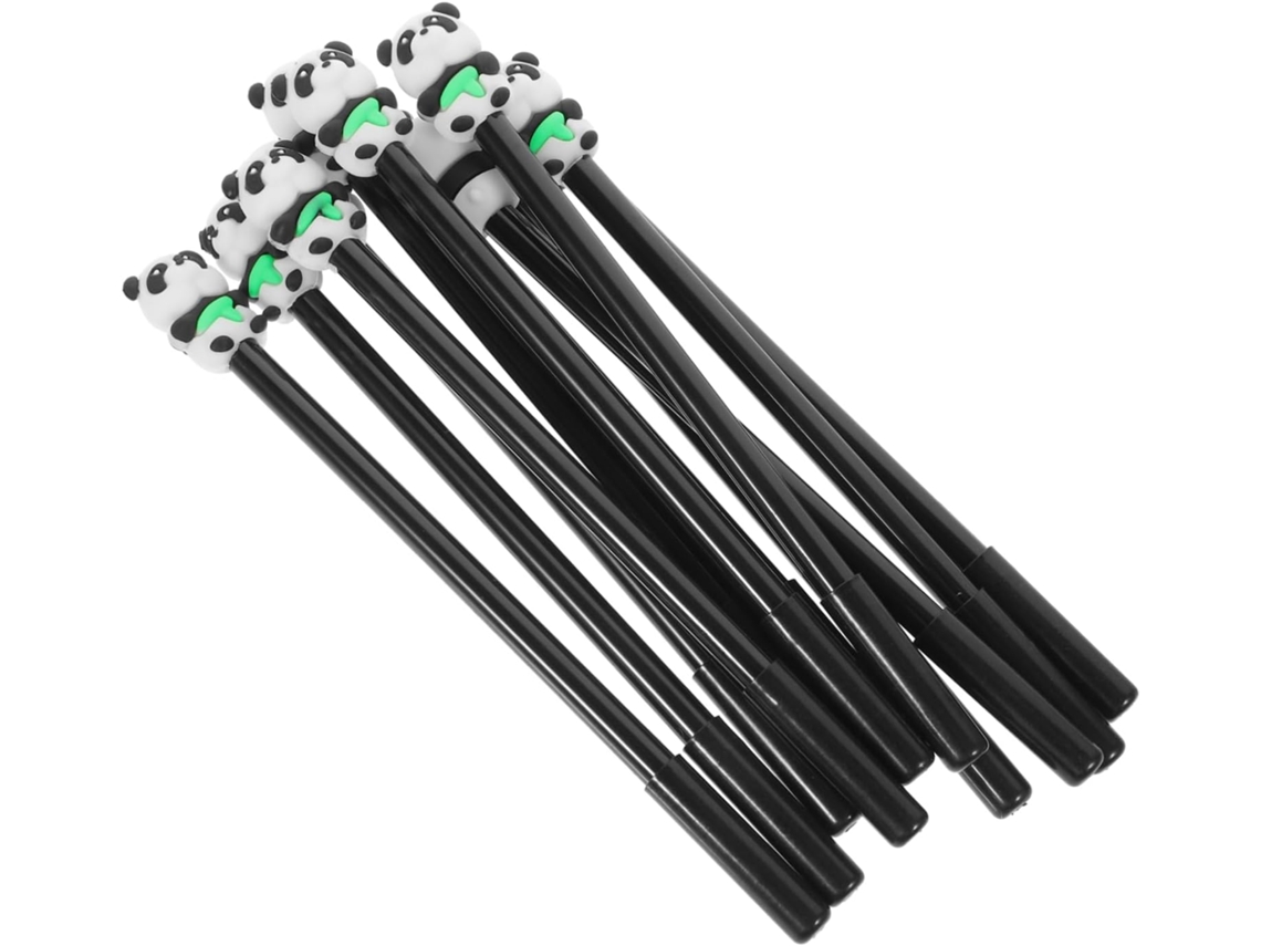 Canetas Em Gel Doitool Com Estampa De Panda Fofo, Práticas, Plástico,