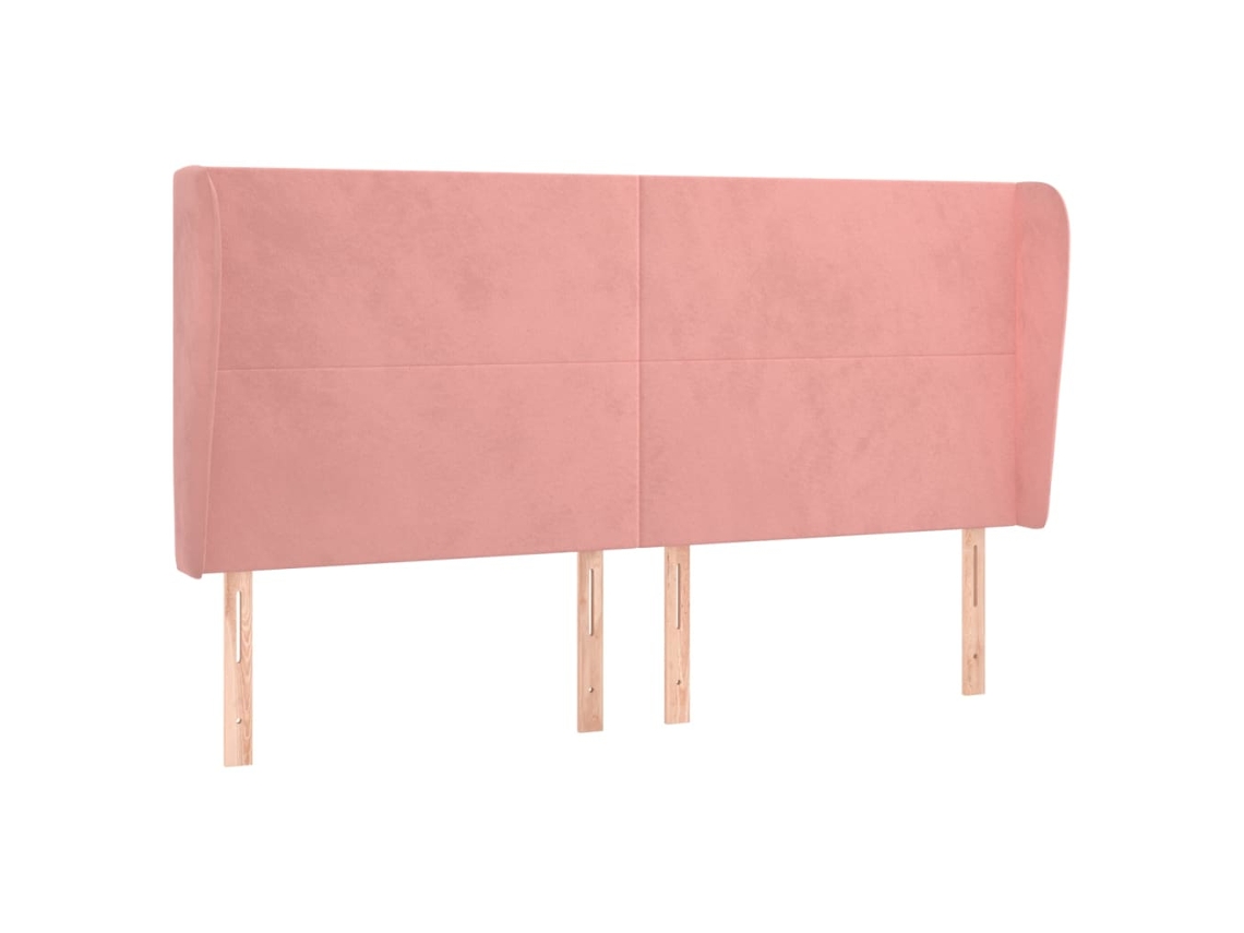 Headboard, Headboards Vidaxl Cor-de-rosa Veludo (203 X 23 X 118/128 Cm)
