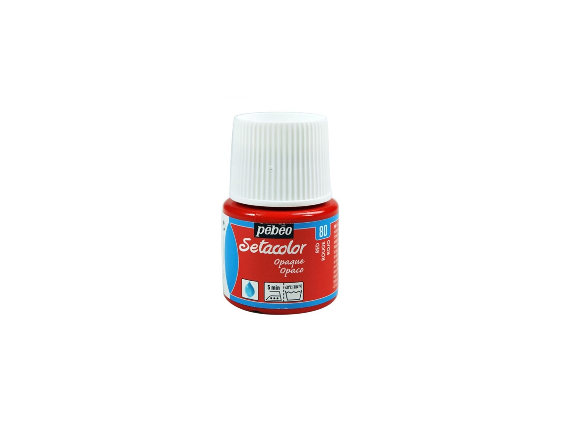 Setacolor Tinta Têxtil Opaca Vermelha 45 Ml PÉBÉO