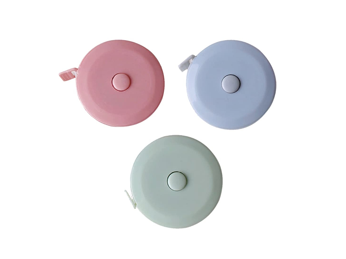 Fita Métrica Corporal Dobrável, 150 Cm/59 Polegadas, 3 Peças, Cintura, Tórax, Etc, Personalizada Para Medir Comprimento