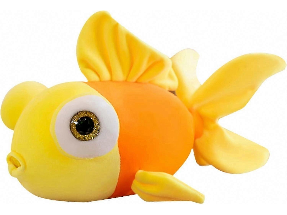 Almofada De Pelúcia Peixe Dourado 13,8 Polegadas Macio Adorável Amarelo Presente Ideal Para Crianças