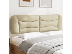 Vidaxl Almofadão De Cabeceira Hvar 180 Cm Tecido Creme