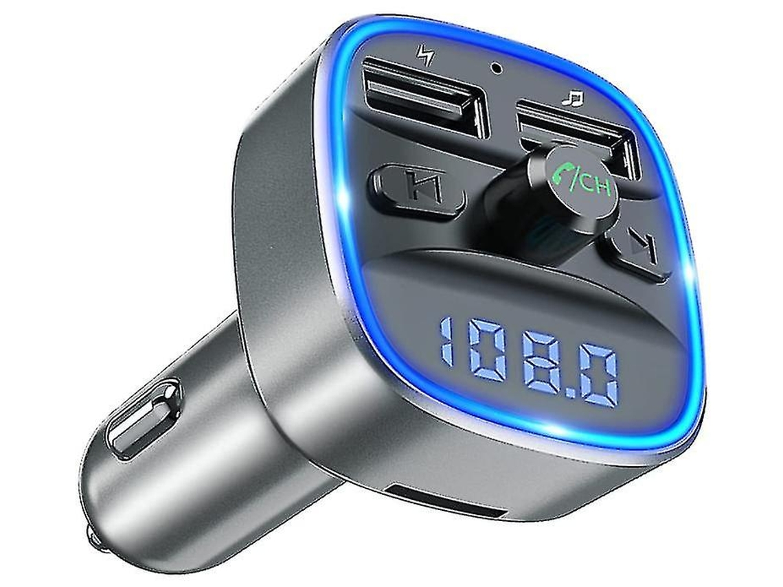 Transmissor Fm Bluetooth YIZHOOD Cinza