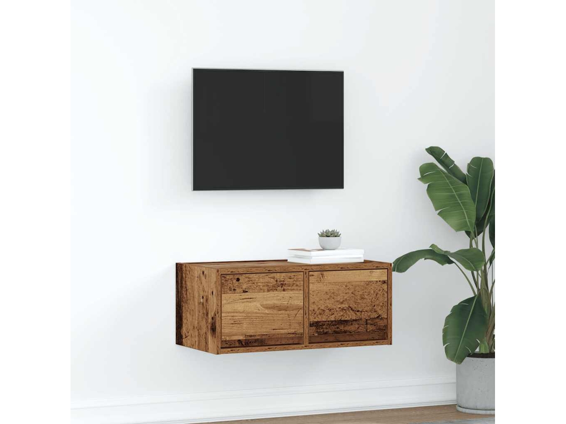 Vidaxl Móvel De Tv 60x31x25,5 Cm Derivados De Madeira Madeira Velha