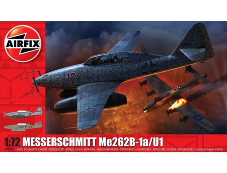 Modelo de aeronave de asa fixa AIRFIX Me262B-1a/U1 (8 anos)