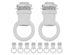 Conjunto De 10 Ganchos Para Luminárias Suporte Com Rosca M10