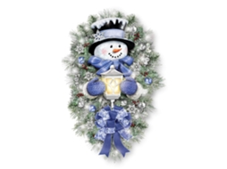 Adesivos de natal removíveis boneco de neve decorativos para janela parede vidro porta vitrines PVC 60x45cm