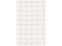 50-mini Clips De Papel Dourados E 50-prendedores Portáteis Metal Com Formato Coração Para Organização Documentos