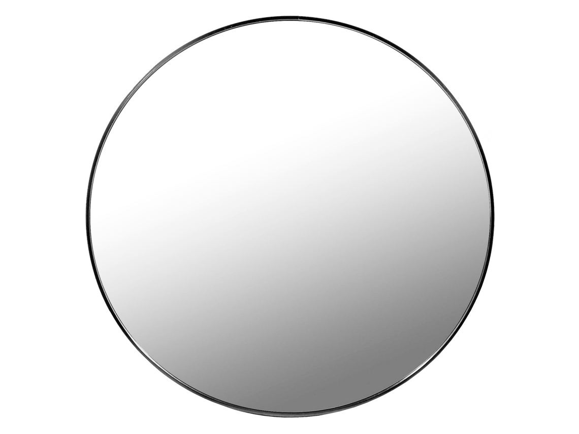Espelho 50cm Moldura Preta Leobert