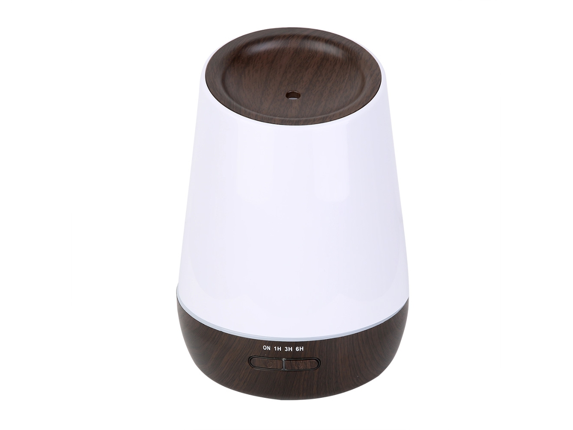 Laxiscreed Umidificador Ultrasônico De Aromaterapia 500ml Com Acabamento De Madeira Para Ambientes