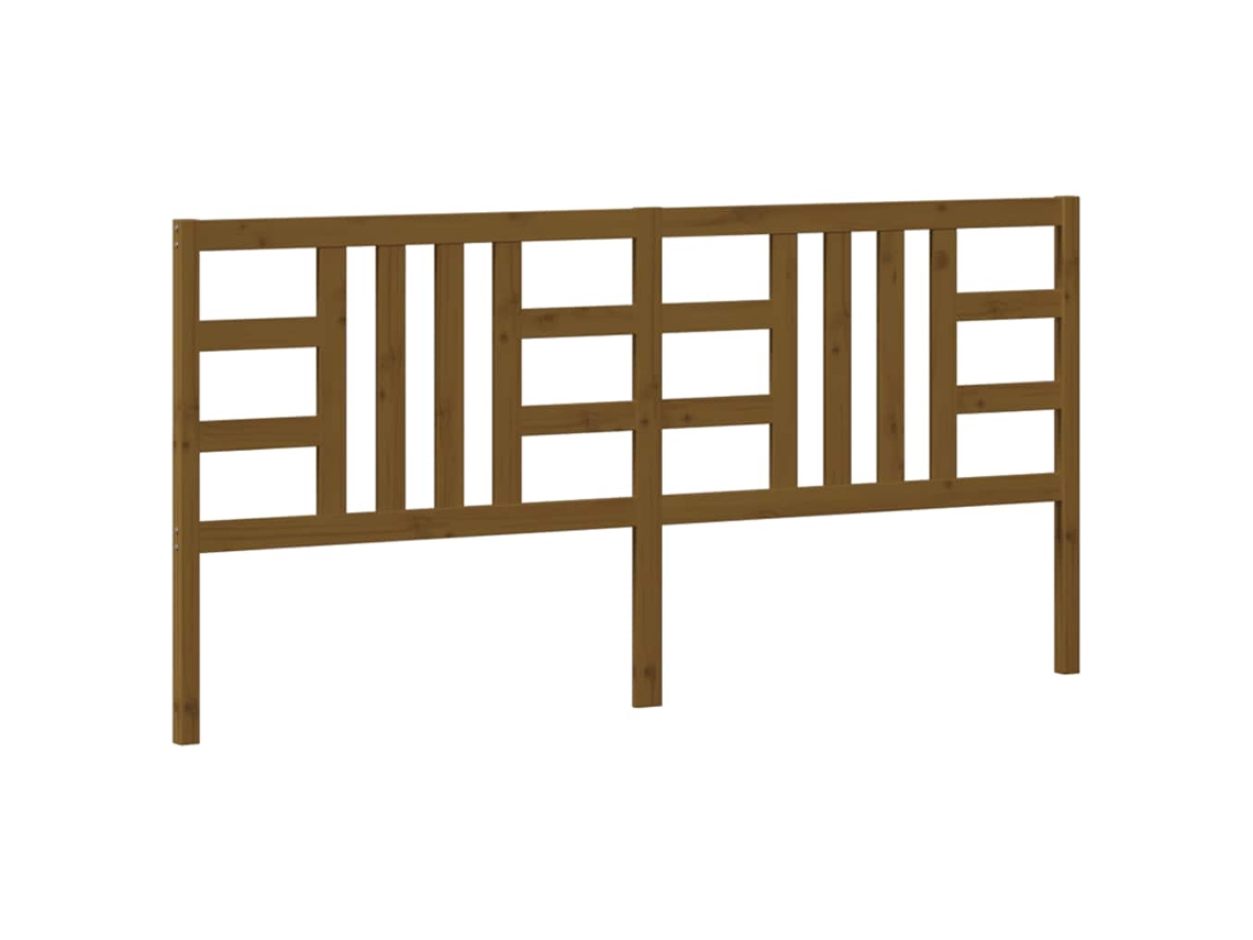 Cabeceira de cama MAISON EXCLUSIVE em pinho maciço castanho, 206x4x100 cm