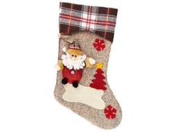 1 Peça De Meias De Natal Grandes Clássicas Com Design De Papai Noel, Boneco De Neve E Rena Para Decoração De Festa Olysi Shop