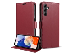 Capa Flip Para Celular Samsung, Textura Lisa.marrom-a36