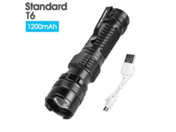 Mini Lanterna Led Recarregável Usb, Lanterna Portátil Para Acampamento, Luz Com Zoom E Foco, Lanterna Tática Com Clipe Para Caneta Olysi Shop