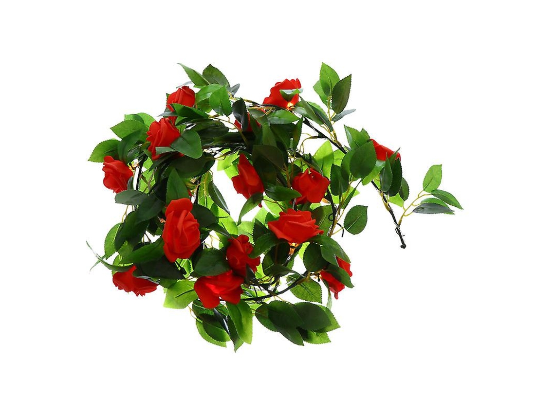 1pcs Corda De Luz De Rattan Rosa