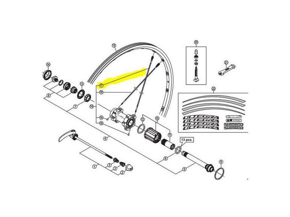 Shimano 6800 Rear Right Spoke