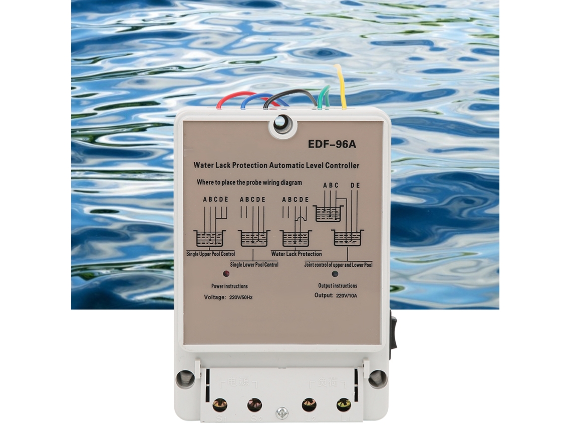 Controlador Automático Nível Água Sensor Aço Inox 220v