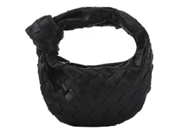 Bolsa Hobo LINJOU de Couro Pu, estilo verão, preto