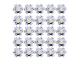 25pcs Chips Led de Alta Potência 3w 5v 200lm 10000k Branco Frio para Iluminação Diy | S/MARCA