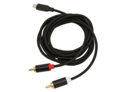 Aetheria cabo Type C para 2 Rca Macho Hifi Estéreo Adaptador de Som Ouro Placado 1m