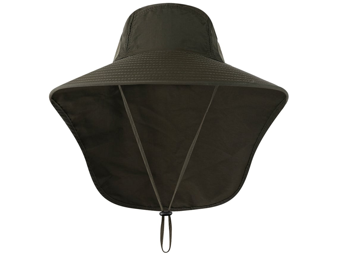 Chapéu de Pesca com Aba Larga e Flap para Viagem | S/MARCA