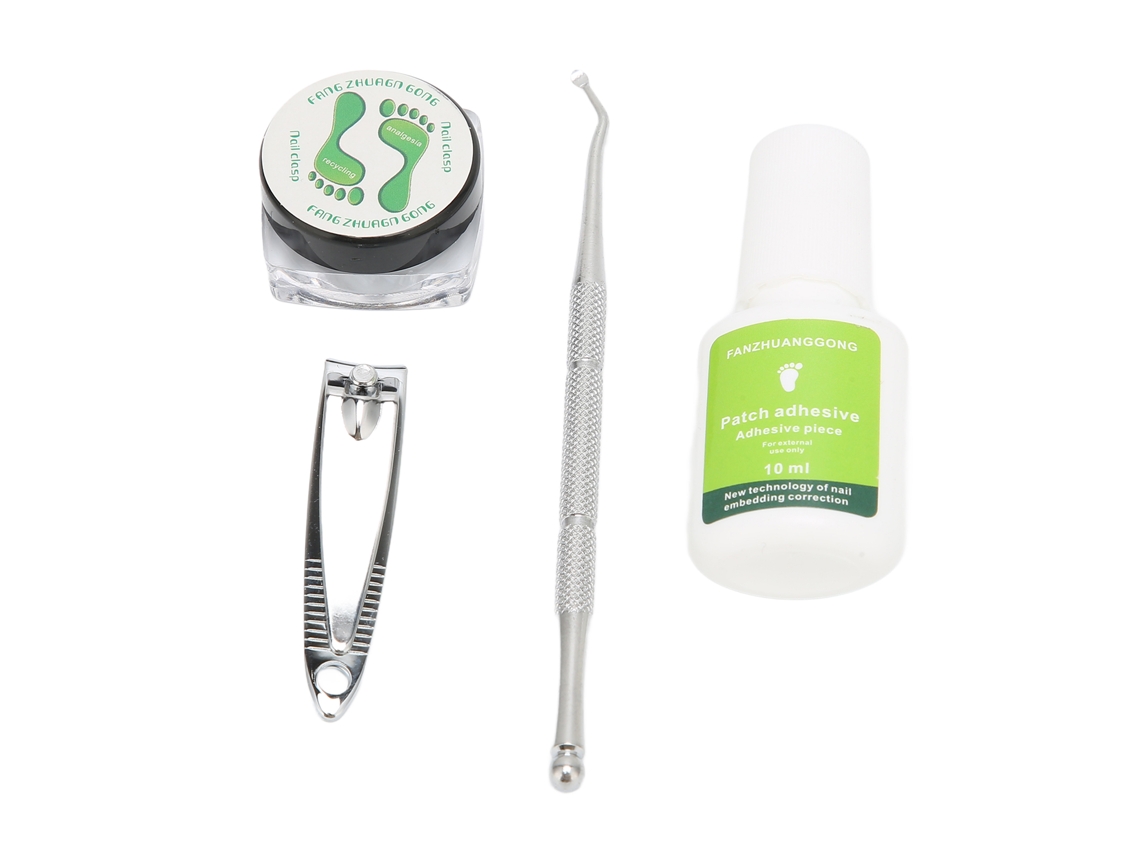 KOFIHETY Conjunto Profissional Para Correção De Unha Encravada, Almofadas, Alicate, Elevador, Cola, Ferramentas De Pedicure