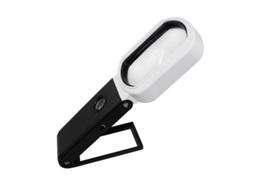 Lupa De Leitura Retangular Multifuncional De 80 Mm A 6x E 25x. Aquaforge