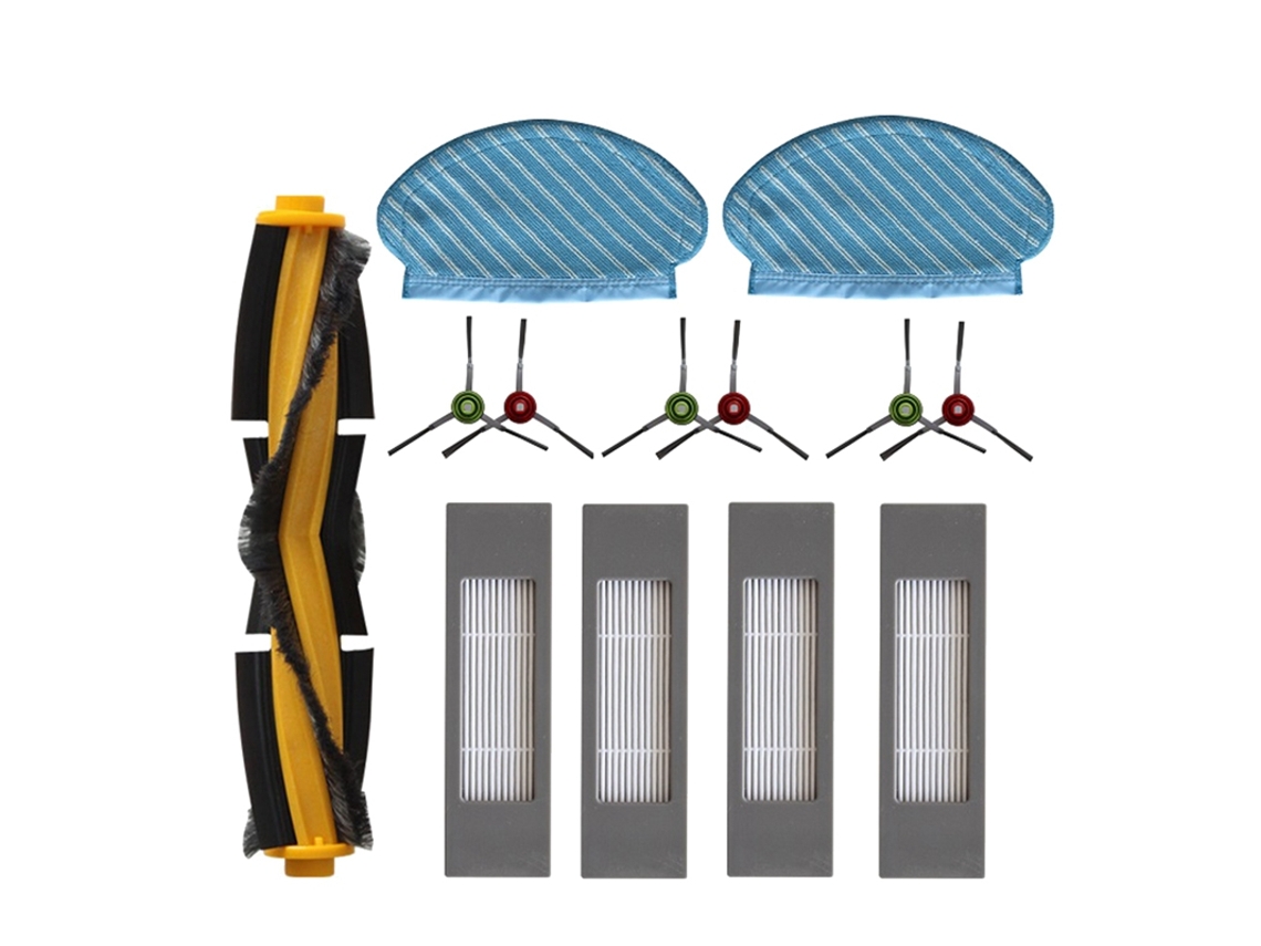 Conjunto de pano e filtro de escova lateral principal para ecovacs deebot ozmo 920 950 peças de reposição para aspirador de pó acessórios para casa