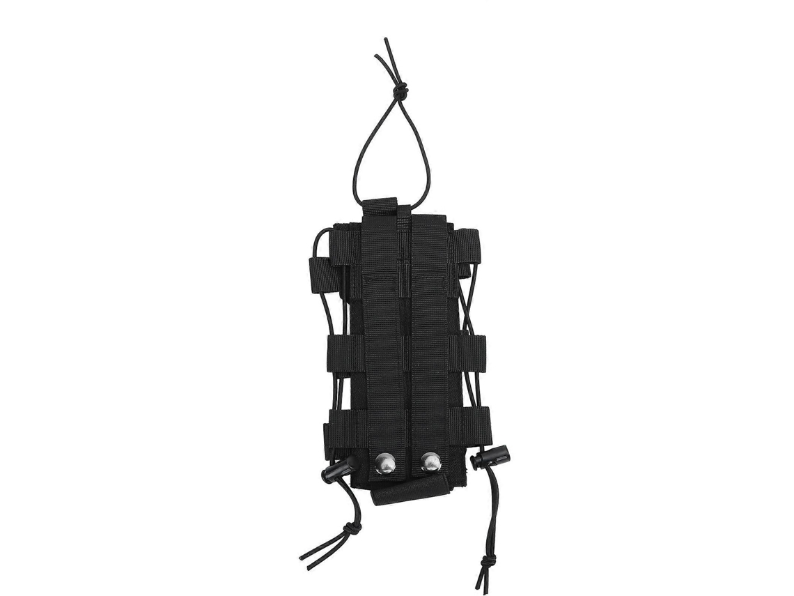 Bolsa para garrafa de água em nylon resistente ao sistema MOLLE, ideal para camping, trilhas e ciclismo.