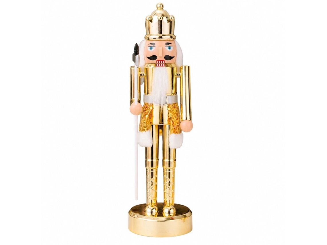 Chaberlu Quebra-nozes De Natal De Madeira, Enfeite De Mesa De 30 Cm (11,8 Polegadas)