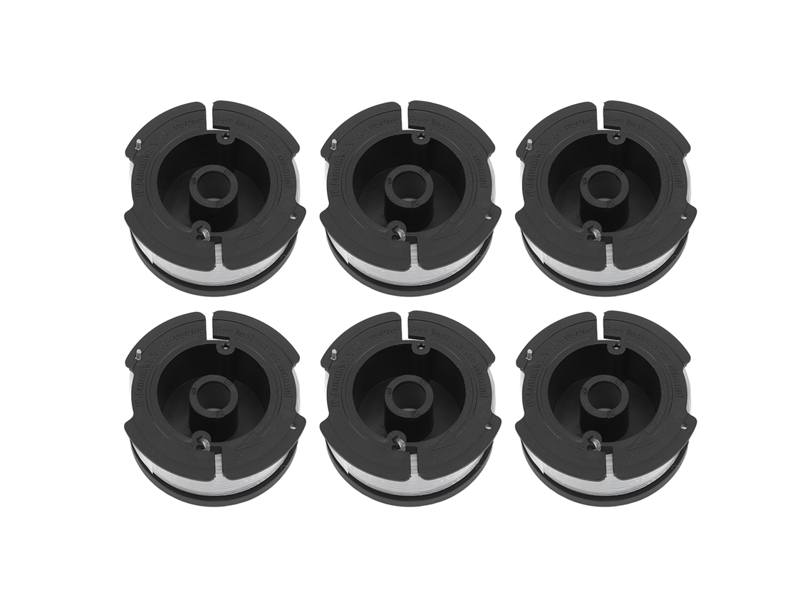 Fio de Bobina para Cortador de Grama 6 Bobinas Substituição Af 100 Náilon 9,14m S/MARCA