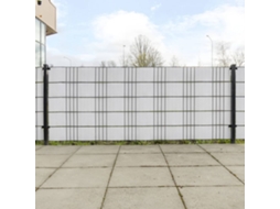 Vidaxl Telas De Varanda 10 Pcs 255x19 Cm Vime Pe Branco