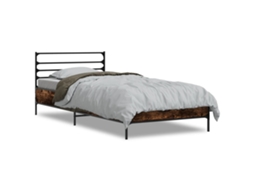Bed Frame, Bed Frames Vidaxl Marrom Madeira Processada (90 X 190 Cm)