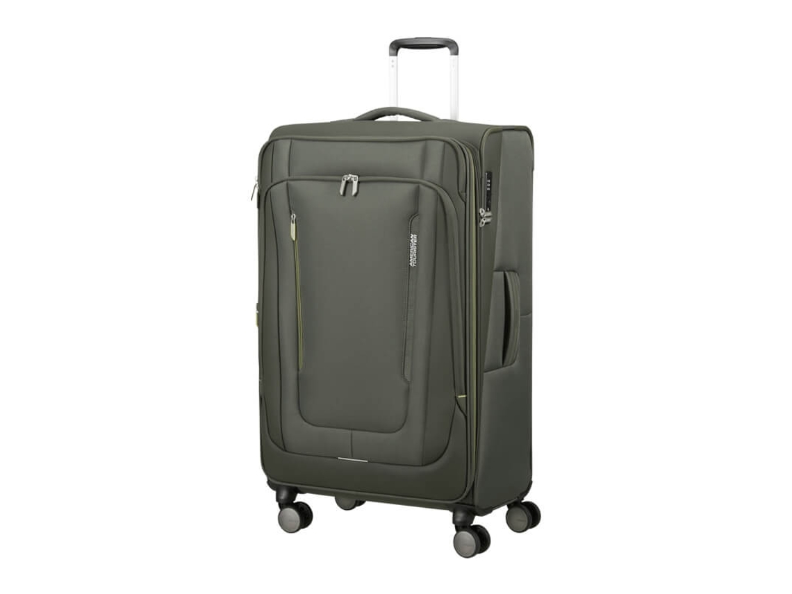 Mala de Viagem Grande AMERICAN TOURISTER 79cm Exp. Wanderlite Caqui escuro