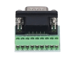 Placa De Quebra De Conexão Db9 Macho Com Bloco Terminal De 9 Pinos Para Rs232 Rs485
