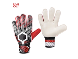 Luvas de goleiro LINJOU, proteção de dedos, látex, nylon, PU, tamanho 8, vermelho