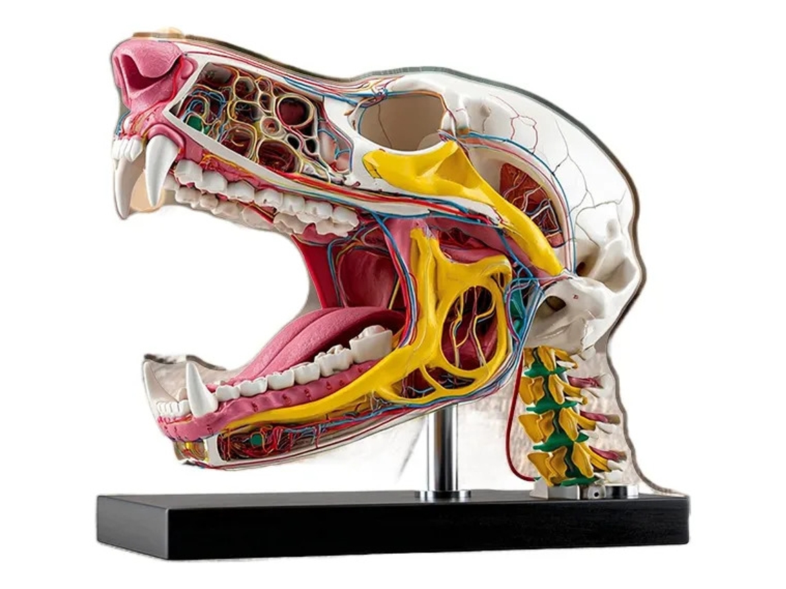 Decoração De Mesa Modelo De Anatomia De Cabeça De Cachorro