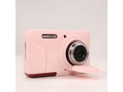 Capa Silicone HEXINYIGJLY para Kodak Pixpro Fz55tampa Objetiva Removível, Anti Risco, Leve Rosa Claro