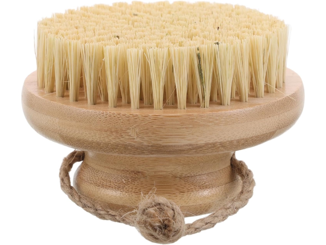 Escova Corporal De Bambu E Sisal Naturais, Escova Esfoliante A Seco Para Pele Morta, Escova De Massagem, Melhora A