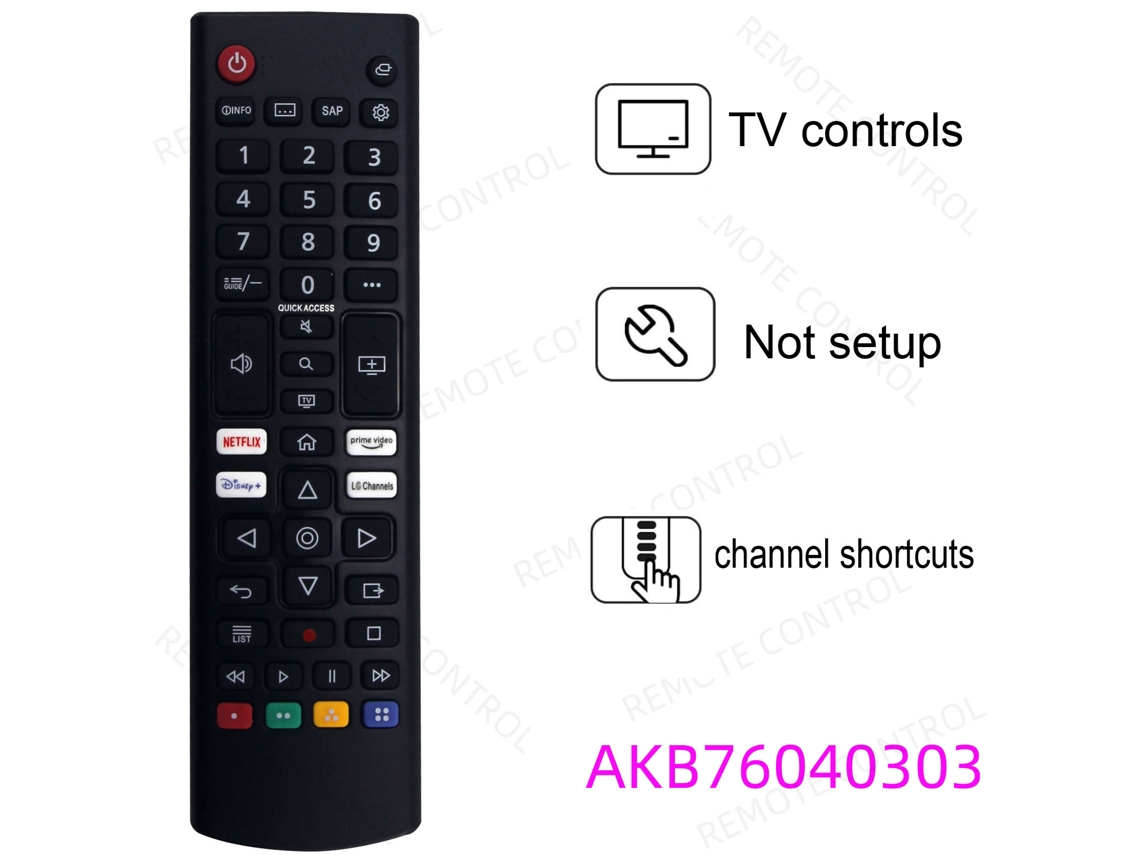 Comando Para Televisão Lg, Modelo Compatível Akb76040303 Yuysan